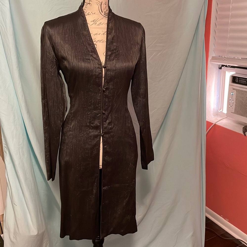 EILEEN FISHER sz XS Shimmery silk jacket
